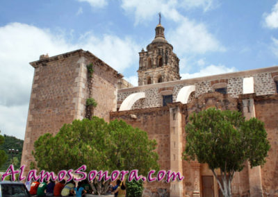 Exterior view of Iglesia Parroquía de Nuestra Señora de la Purísima Concepcíon in Alamos, Sonora