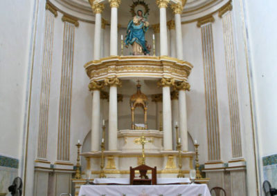 Sanctuary of Iglesia Parroquía de Nuestra Señora de la Purísima Concepcíon in Alamos Sonora Mexico