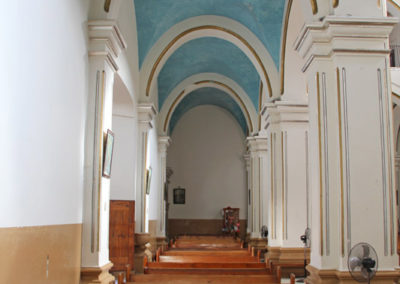 Interior view of Alamos mission church